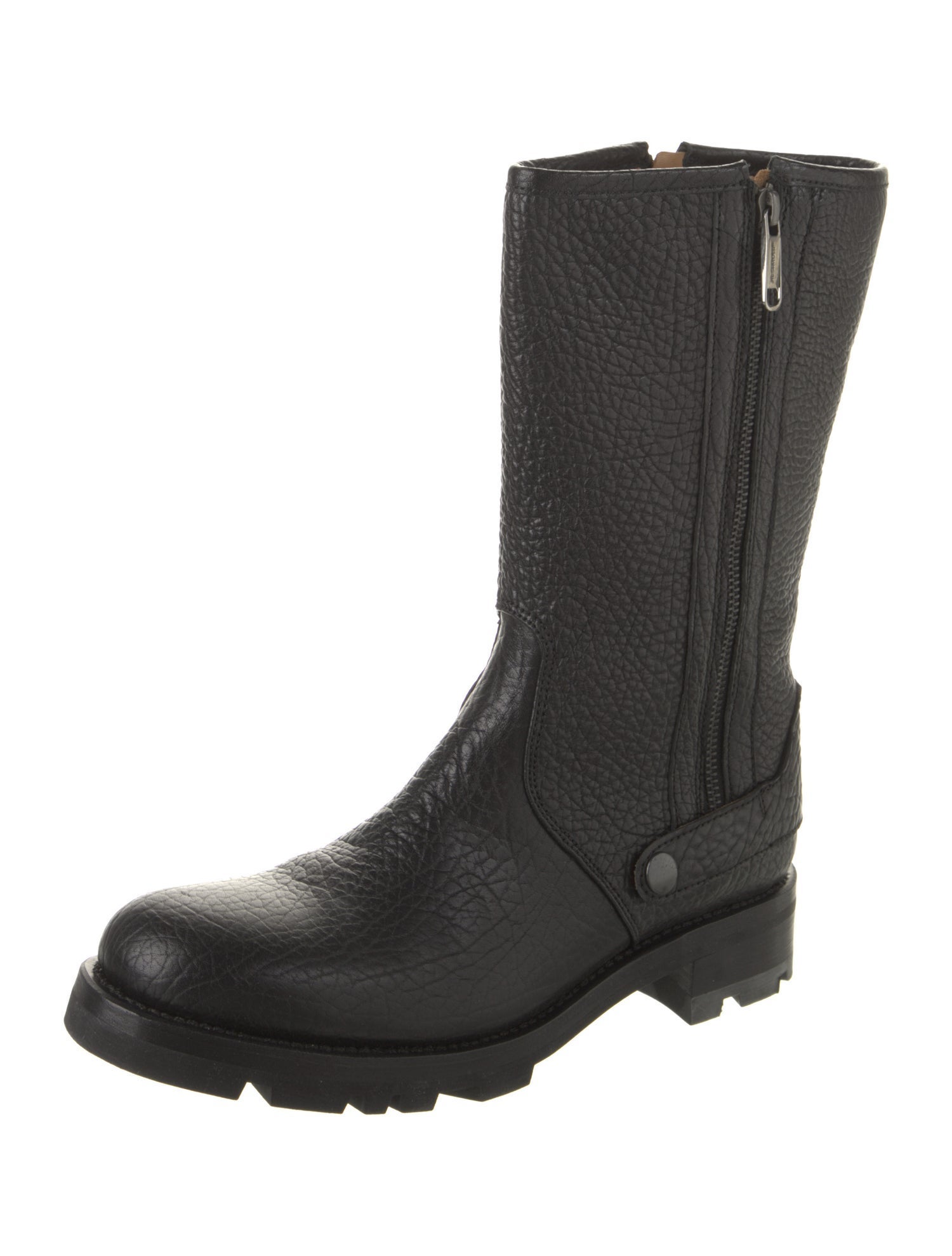 Jil Sander Leather Moto Boots