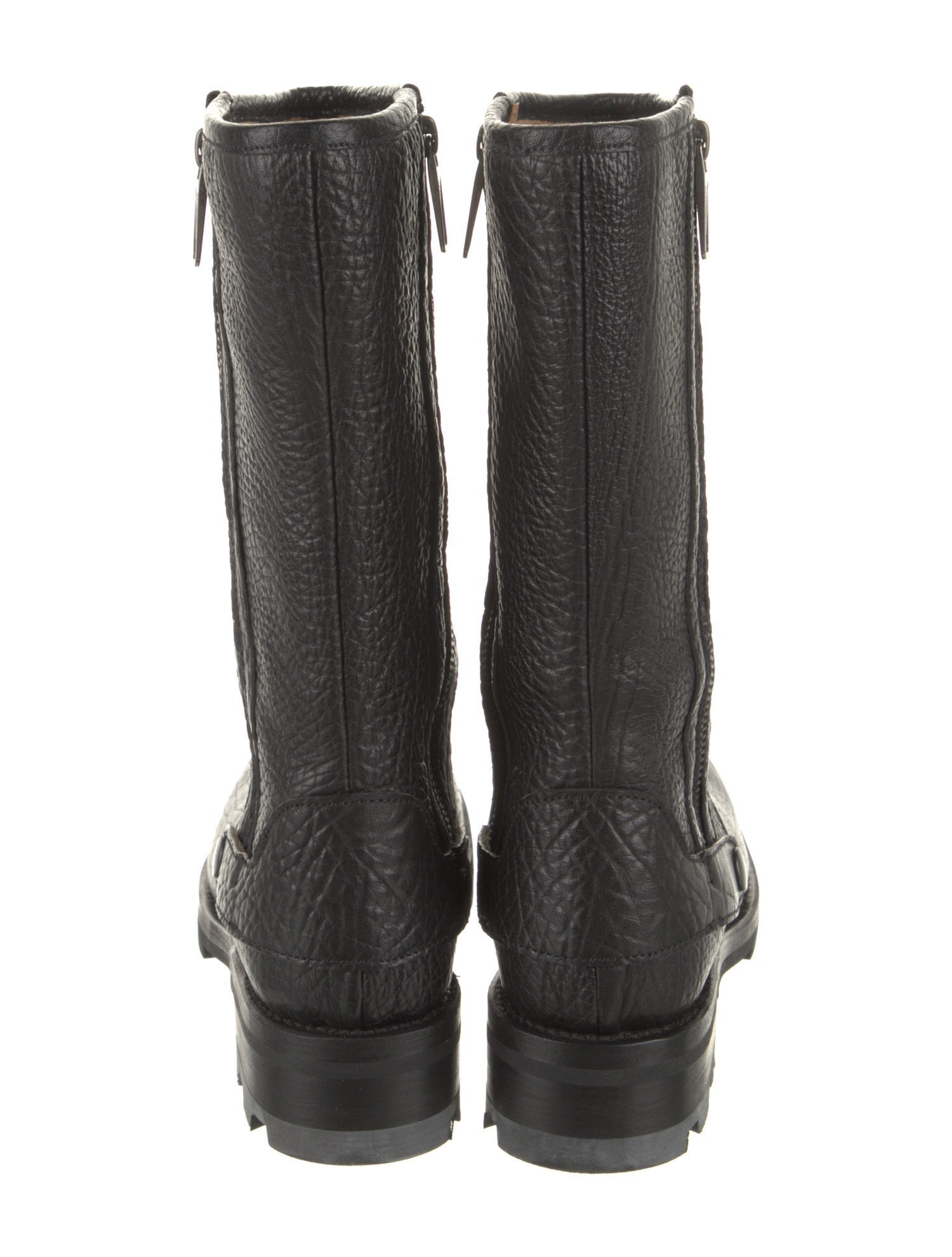 Jil Sander Leather Moto Boots