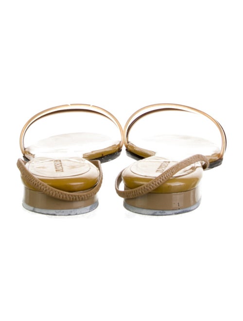 Jil Sander Patent Leather Slingback Sandals
