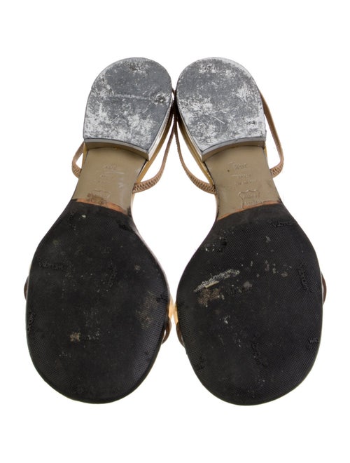 Jil Sander Patent Leather Slingback Sandals