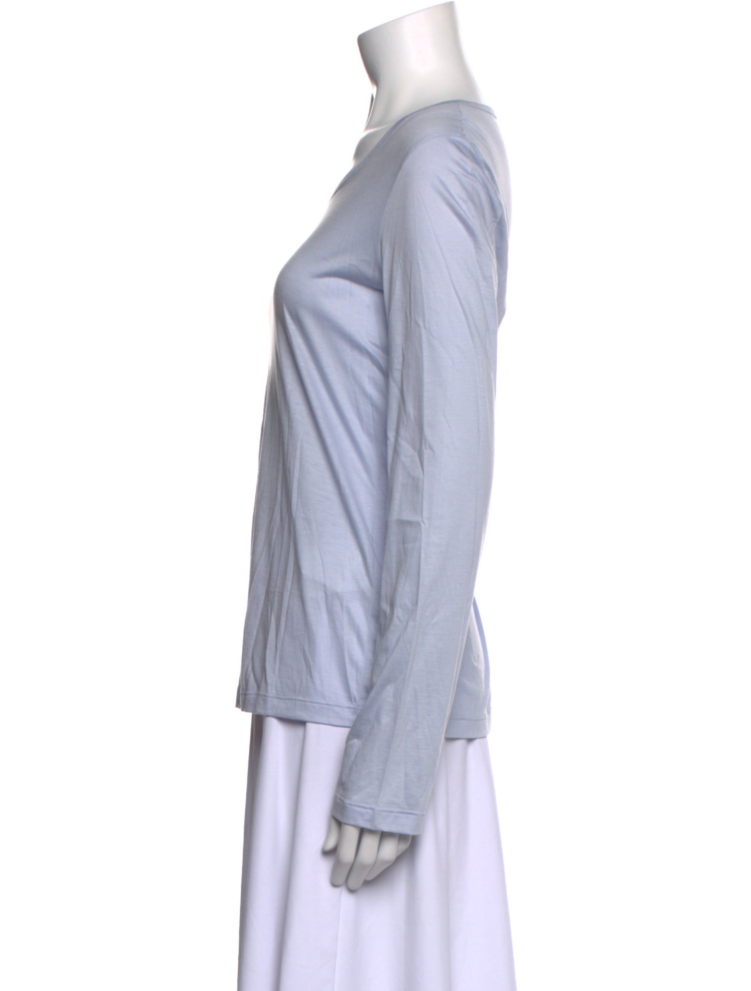 Jil Sander Scoop Neck Long Sleeve T-Shirt