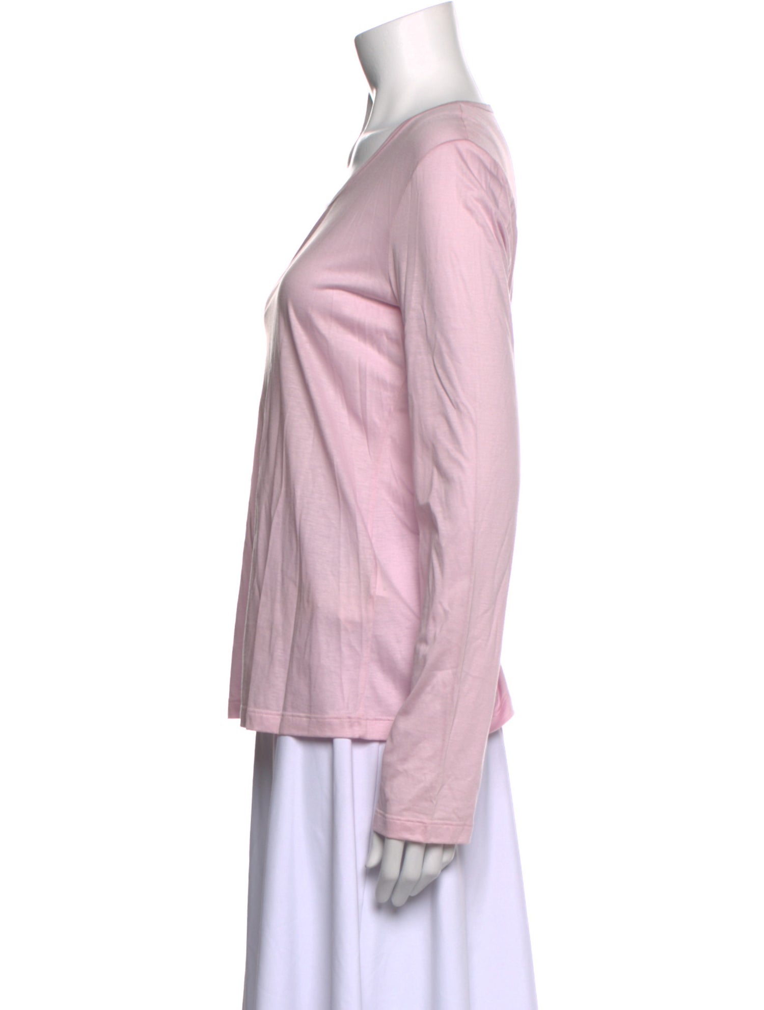 Jil Sander Scoop Neck Long Sleeve Top