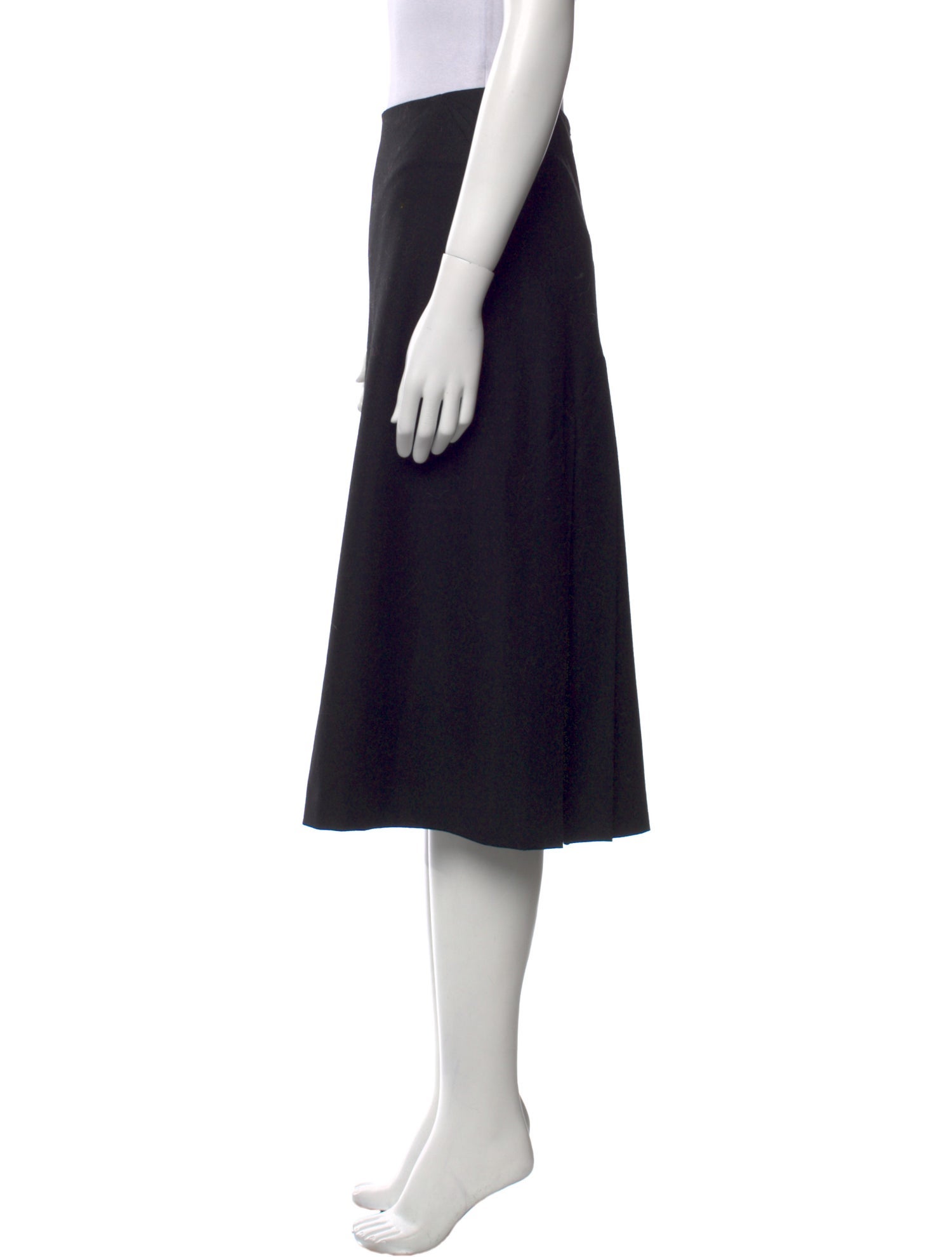 Jil Sander Virgin Wool Midi Length Skirt