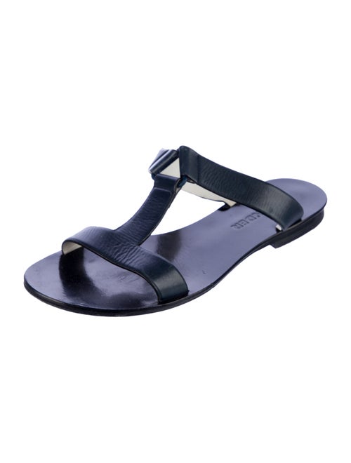Jil Sander Leather T-Strap Sandals