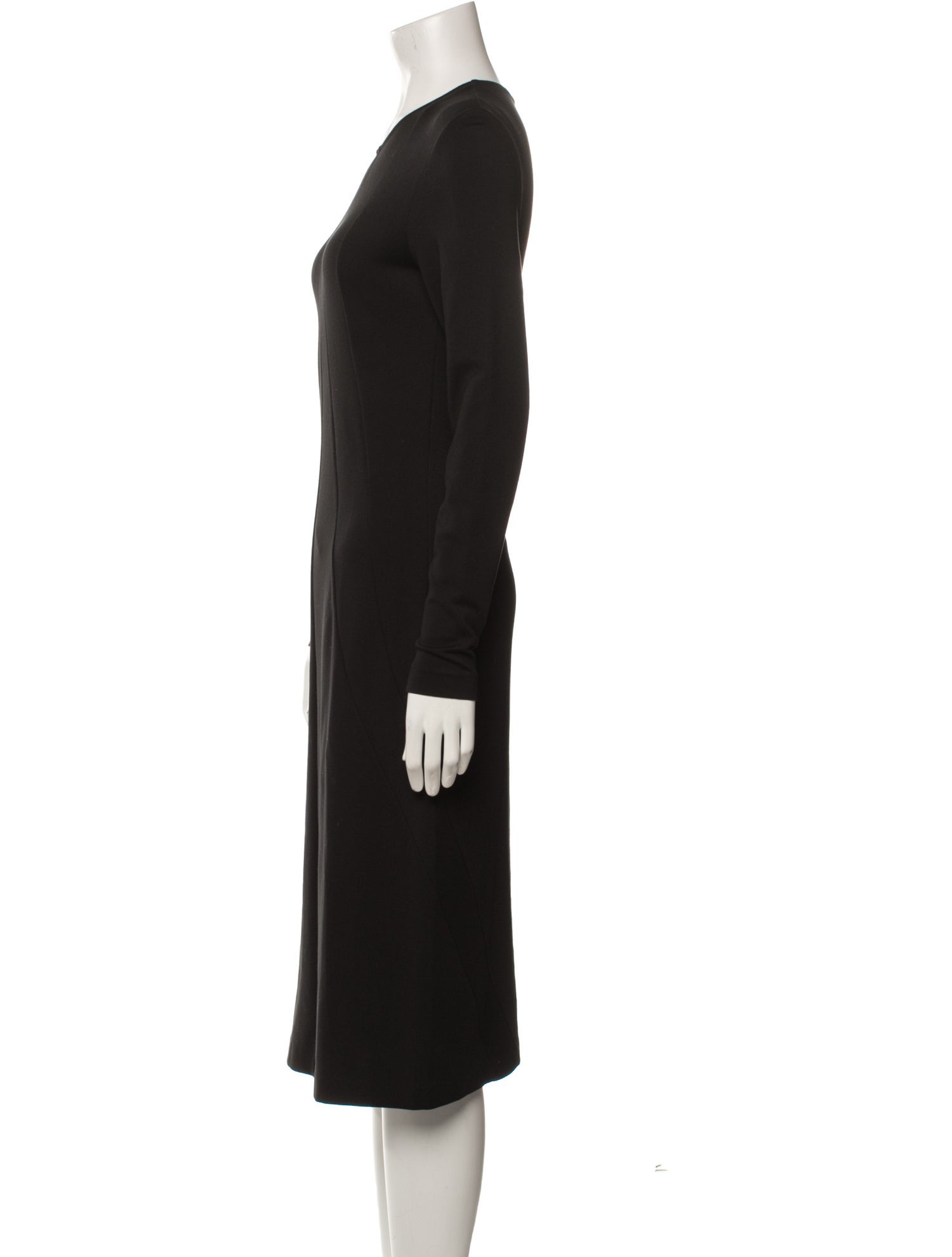 Jil Sander Crew Neck Midi Length Dress