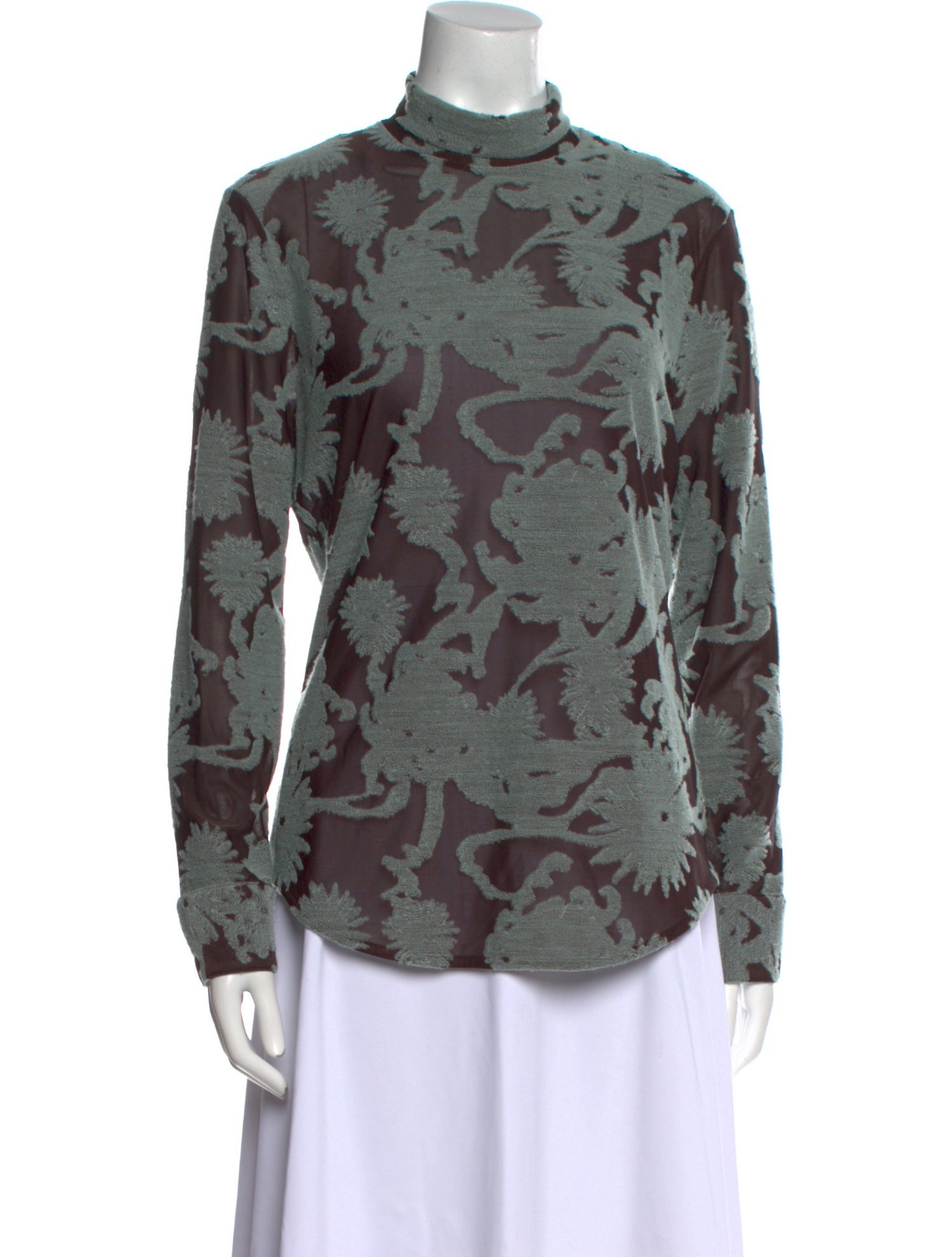 Jil Sander 2019 Floral Print Blouse