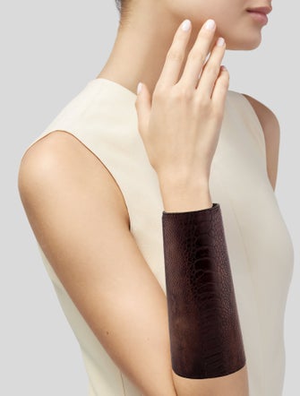 Jil Sander Crocodile Long Cuff