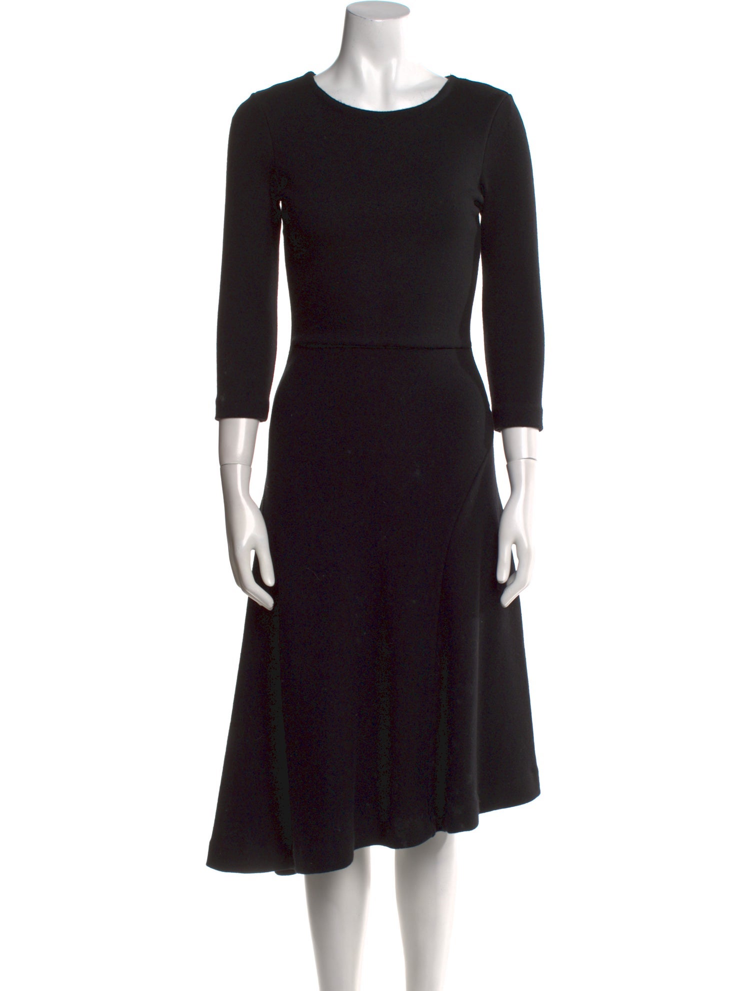 Jil Sander Wool Midi Length Dress