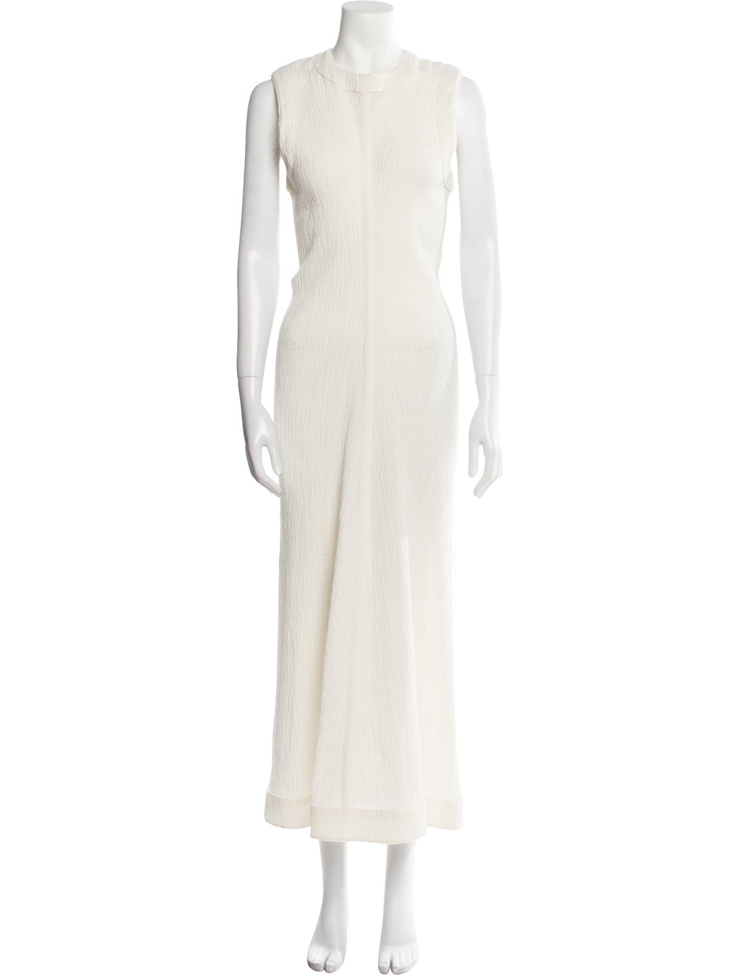 Jil Sander Crew Neck Long Dress