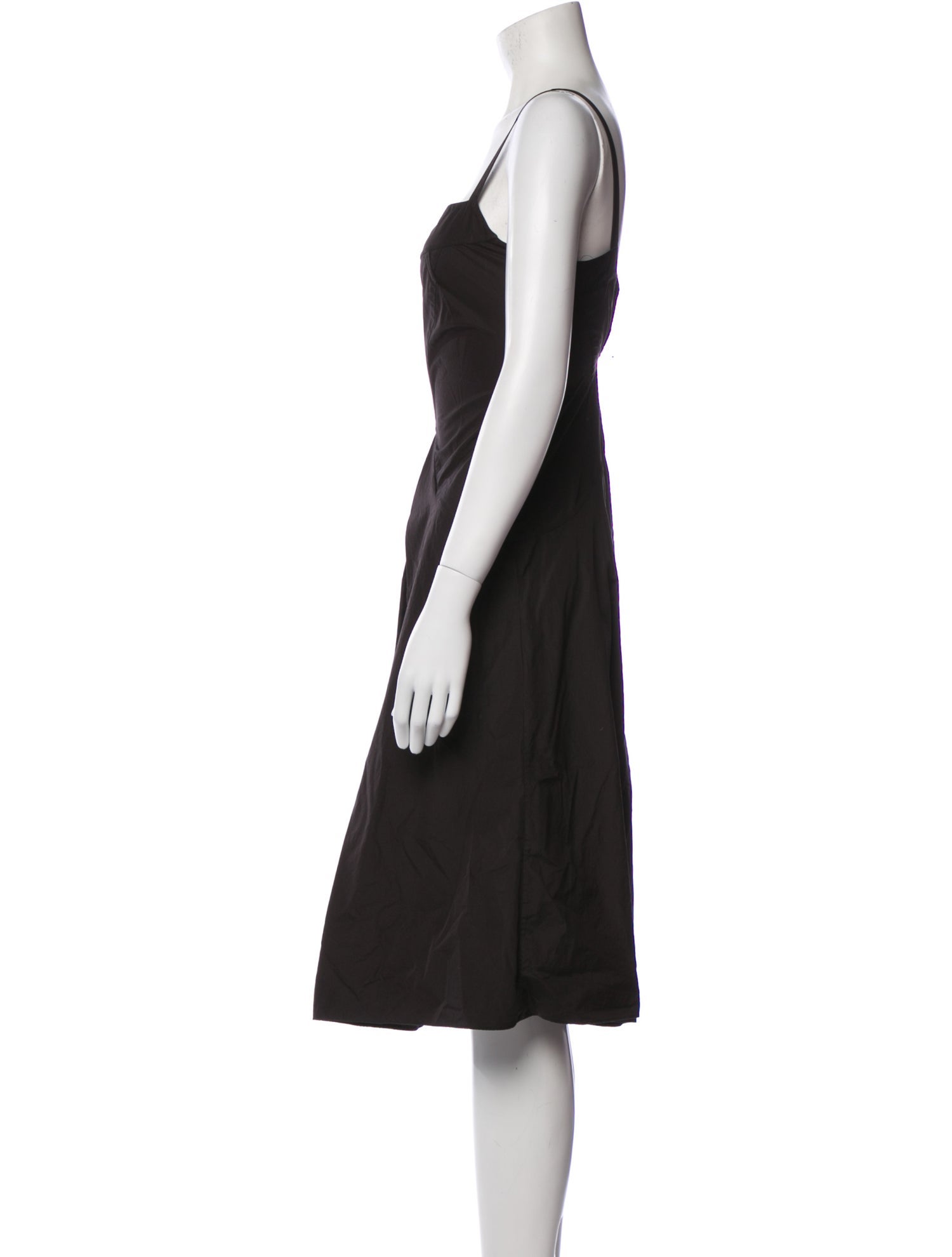Jil Sander Square Neckline Midi Length Dress