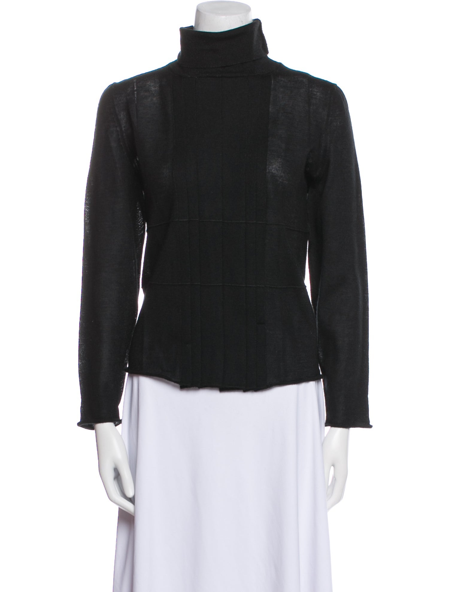Jil Sander Mock Neck Long Sleeve Blouse