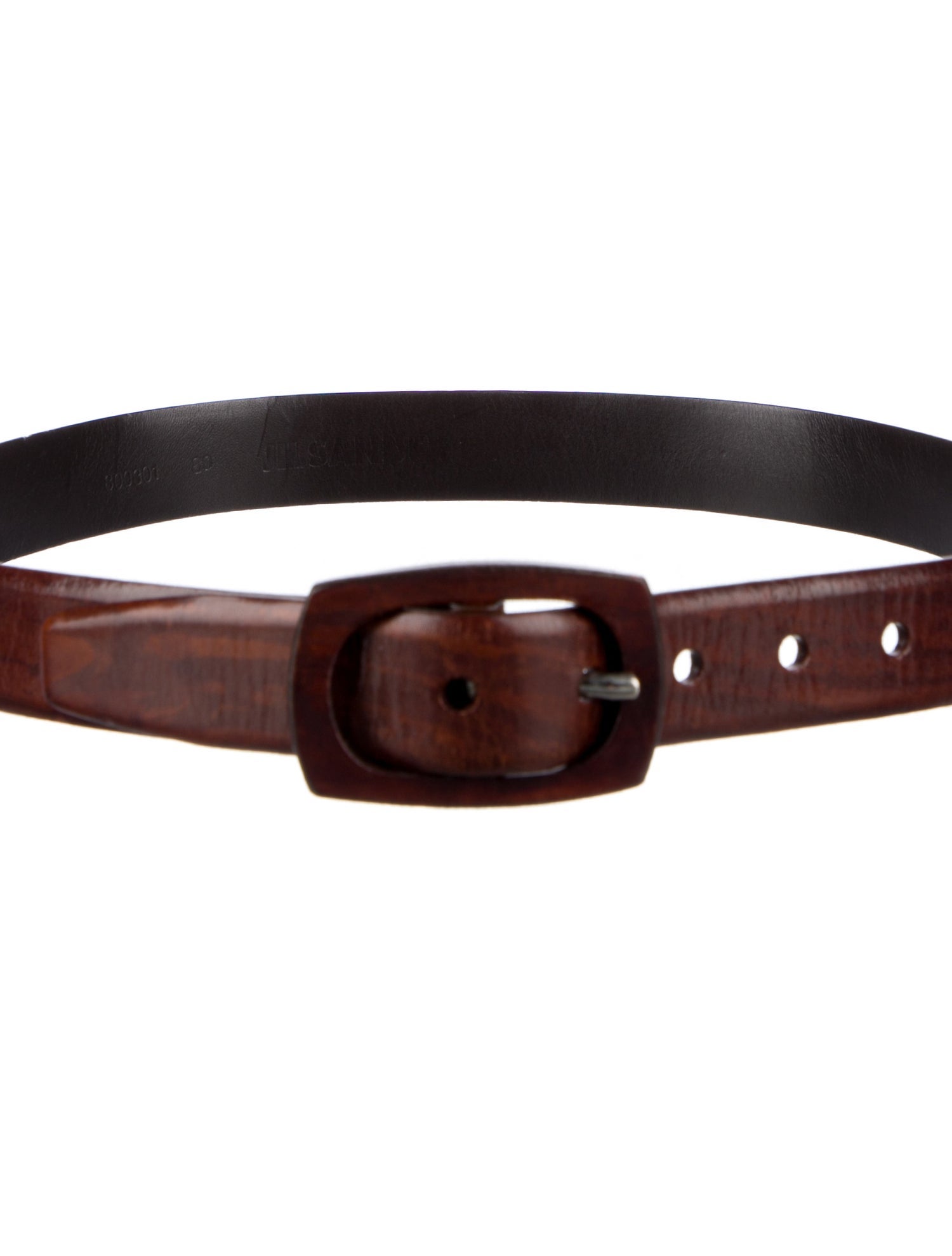 Jil Sander Skinny Leather Waist Belt