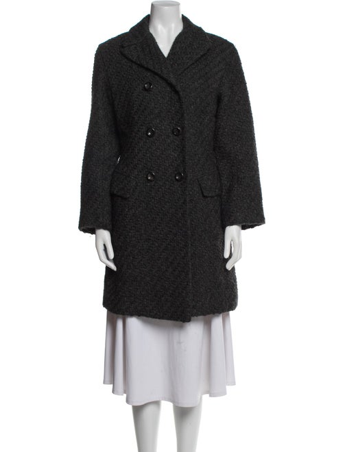 Jil Sander Wool Tweed Pattern Coat