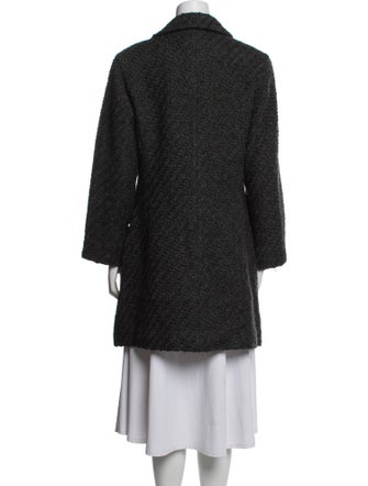 Jil Sander Wool Tweed Pattern Coat