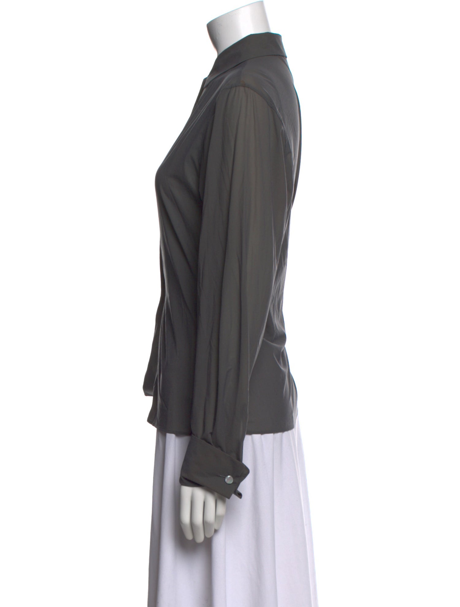 Jil Sander Long Sleeve Button-Up Top