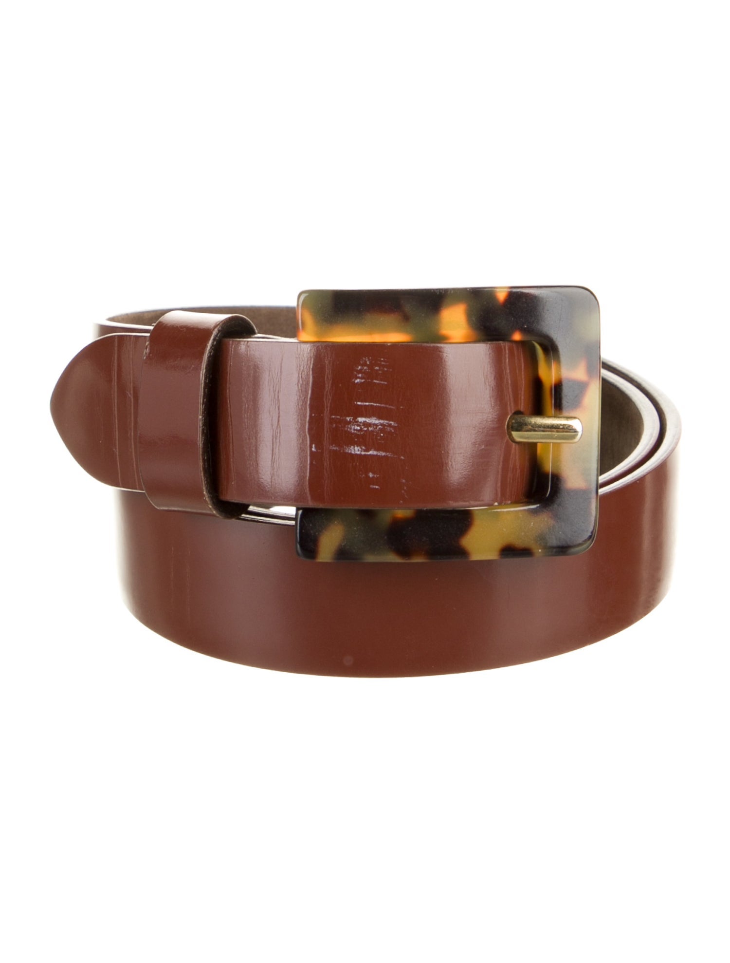 Jil Sander Skinny Patent Leather Belt