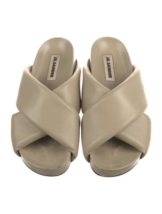 Jil Sander Leather Slides