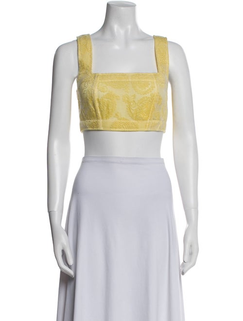 Jil Sander 2022 Printed Crop Top