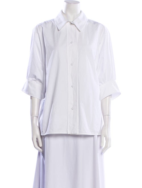 Jil Sander Three-Quarter Sleeve Button-Up Top