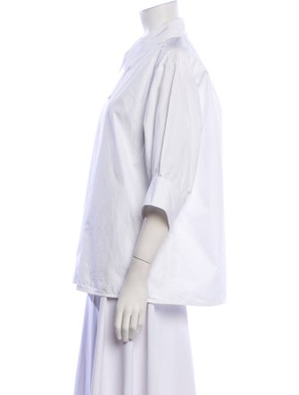 Jil Sander Three-Quarter Sleeve Button-Up Top