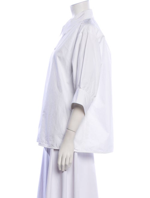 Jil Sander Three-Quarter Sleeve Button-Up Top