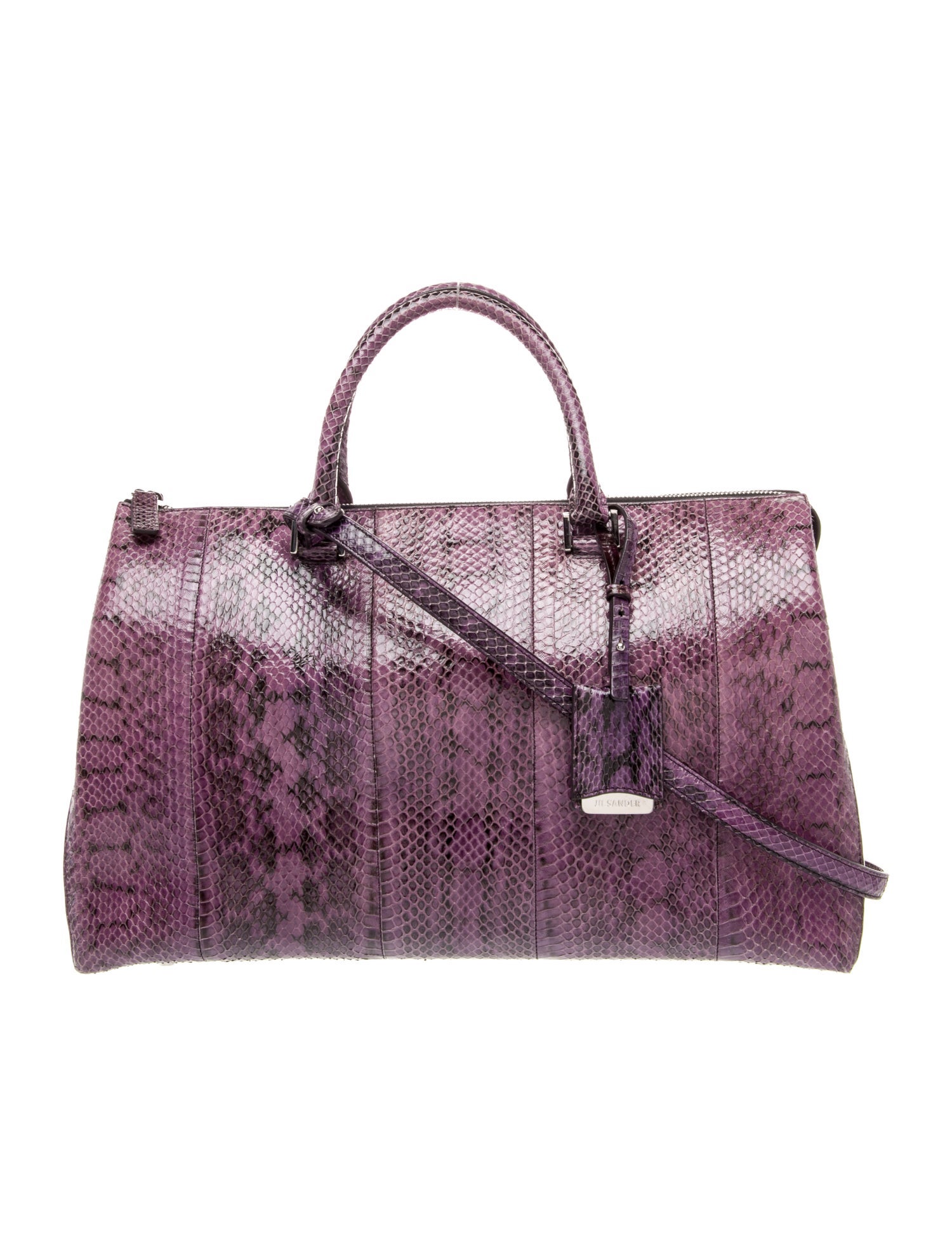 Jil Sander Snakeskin Top Handle Bag