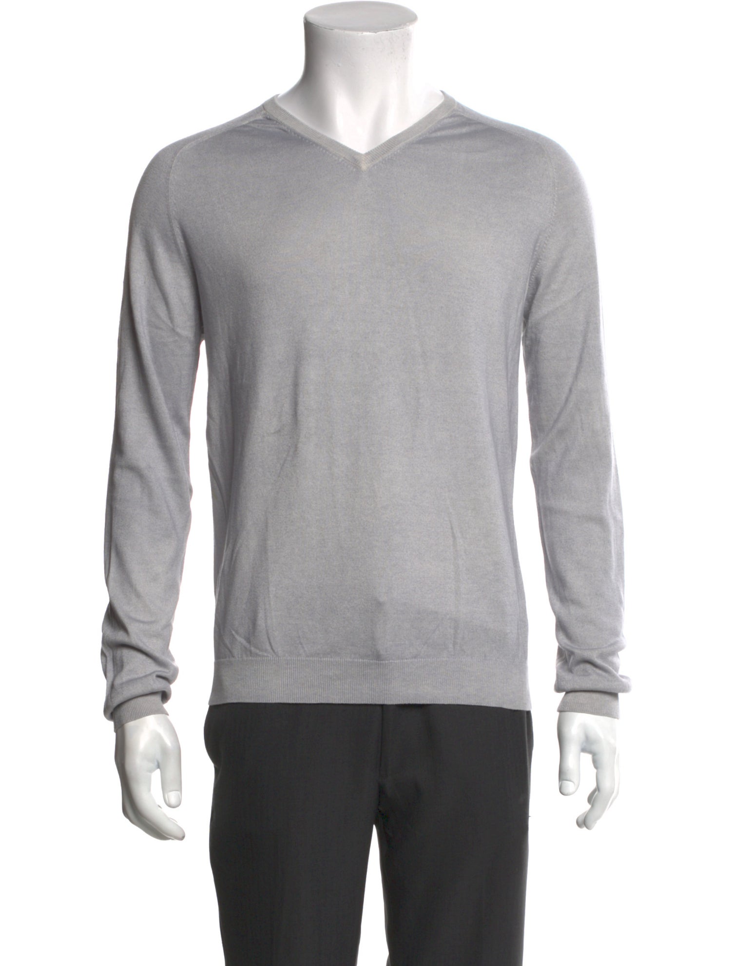 Jil Sander Silk V-Neck Henley