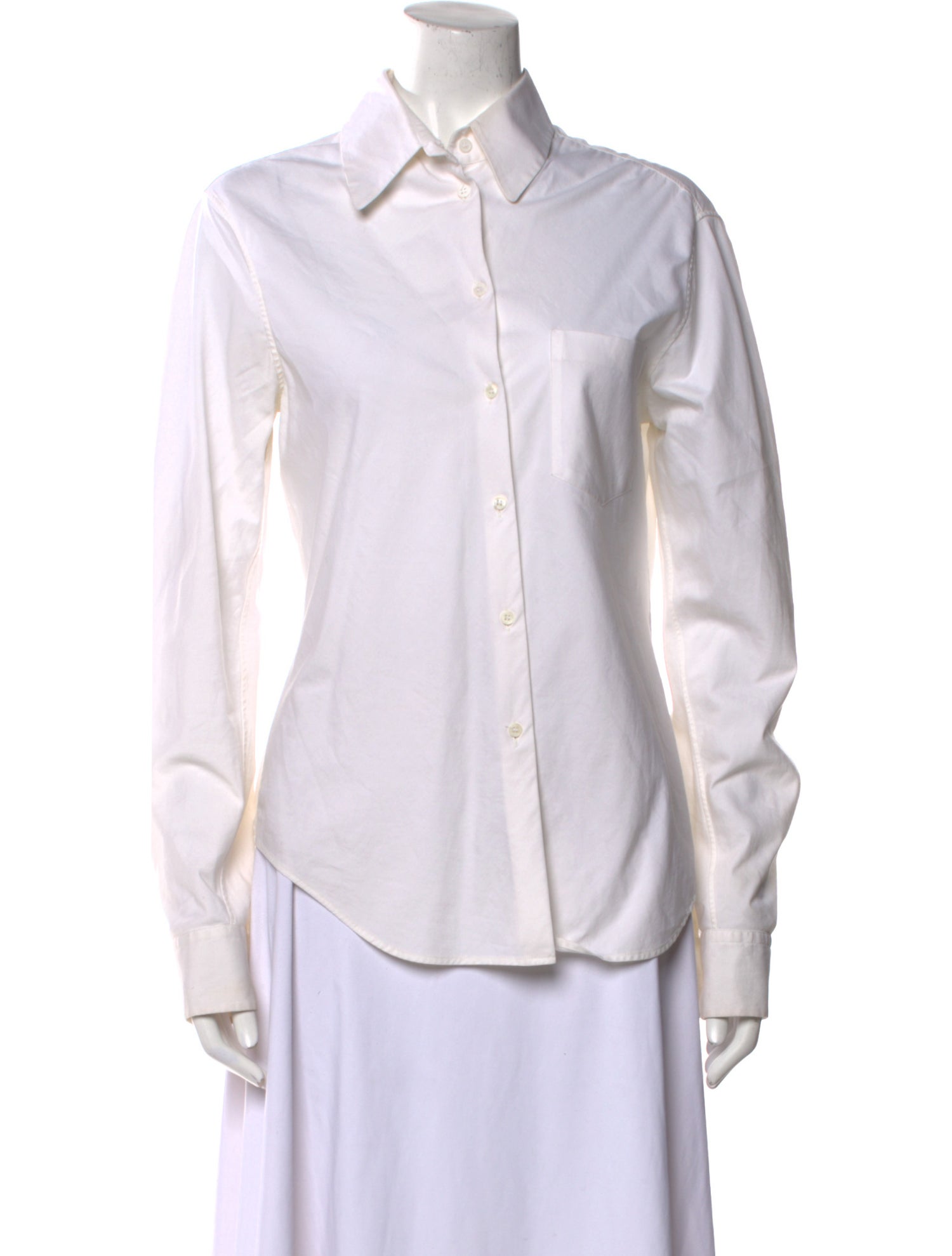 Jil Sander 2012 Long Sleeve Button-Up Top