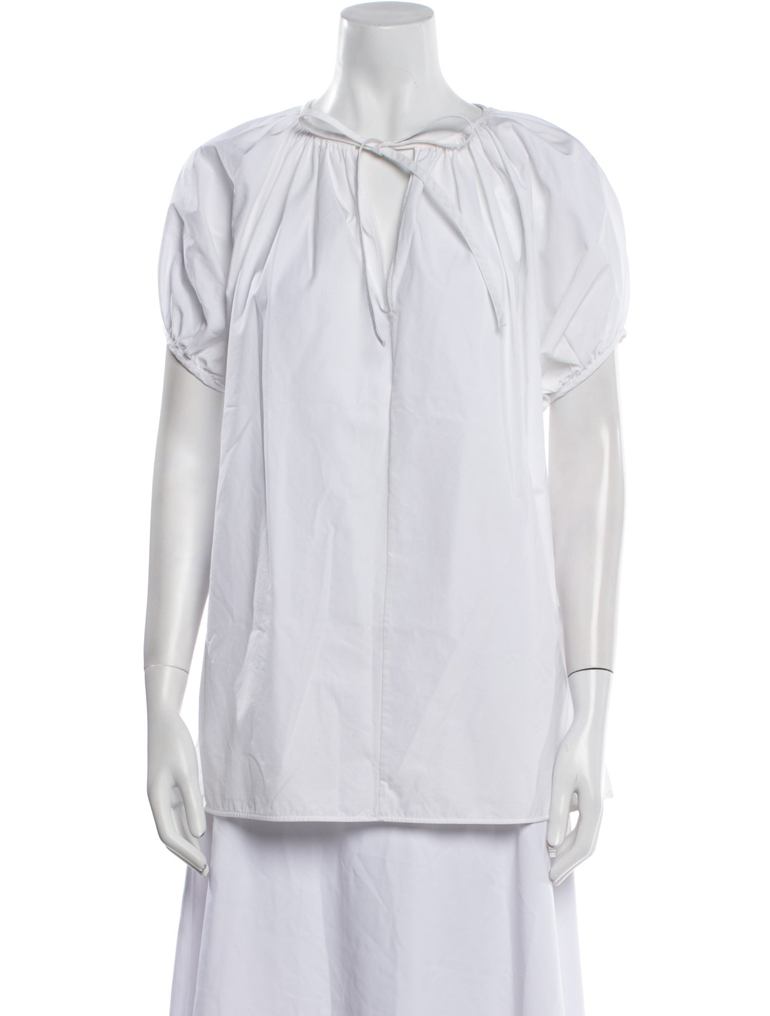 Jil Sander V-Neck Short Sleeve Blouse