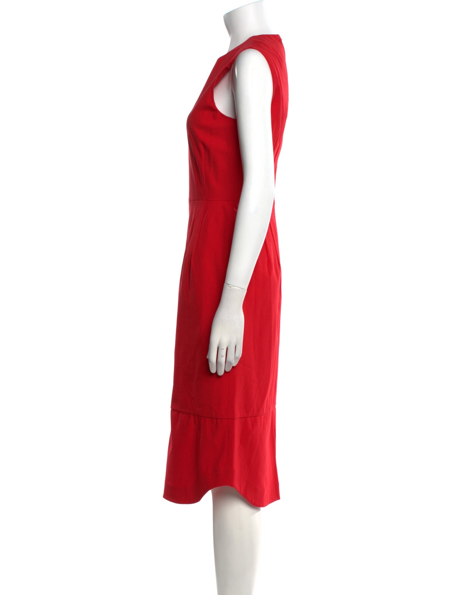 Jil Sander Crew Neck Midi Length Dress w/ Tags