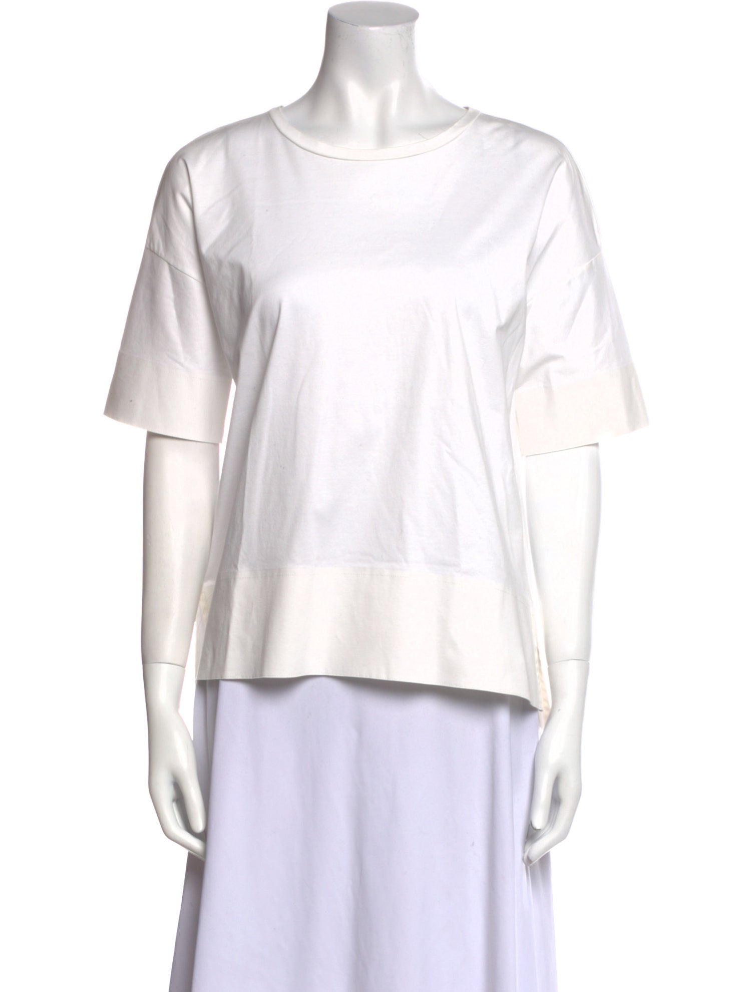 Jil Sander Bateau Neckline Short Sleeve T-Shirt