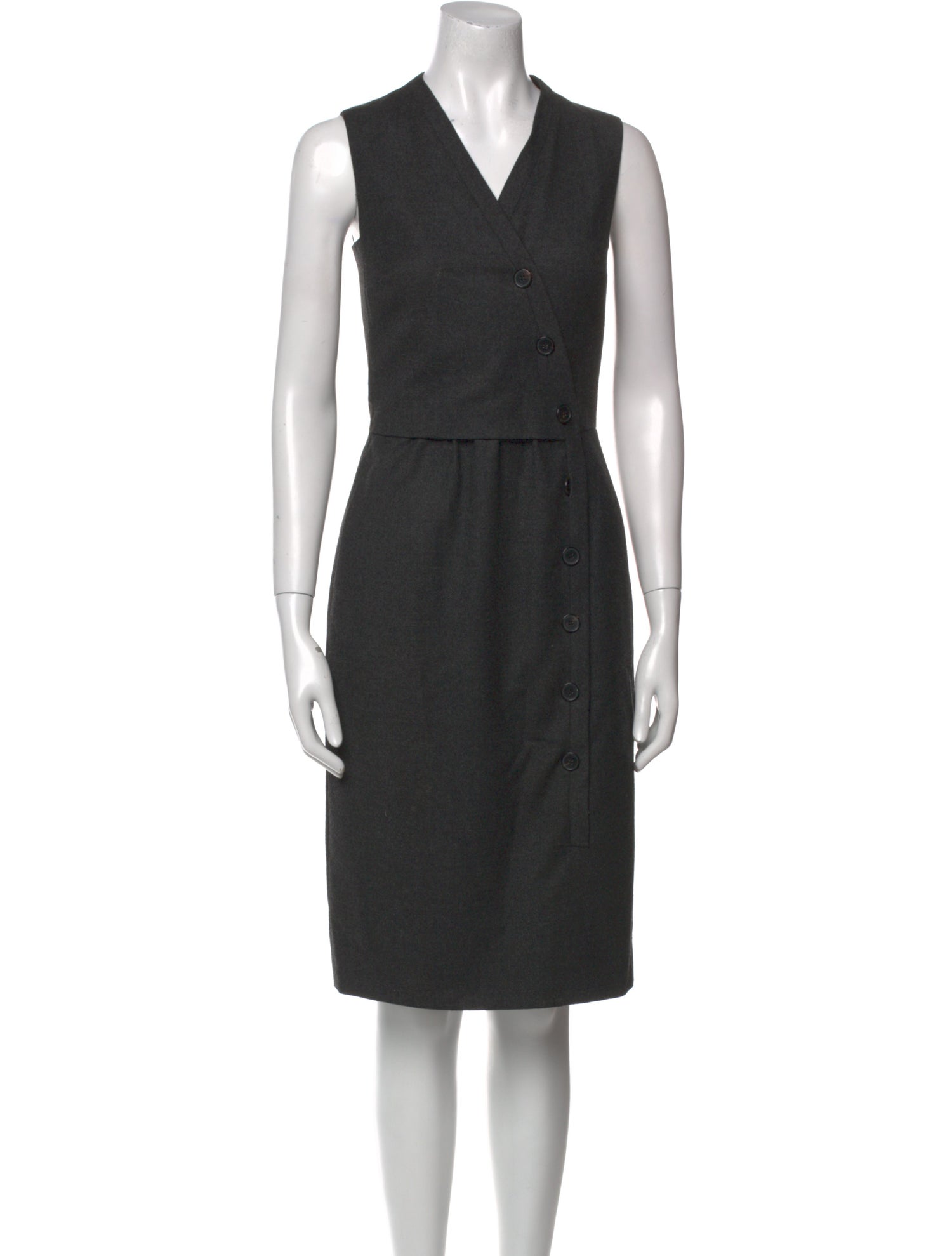 Jil Sander Wool Knee-Length Dress