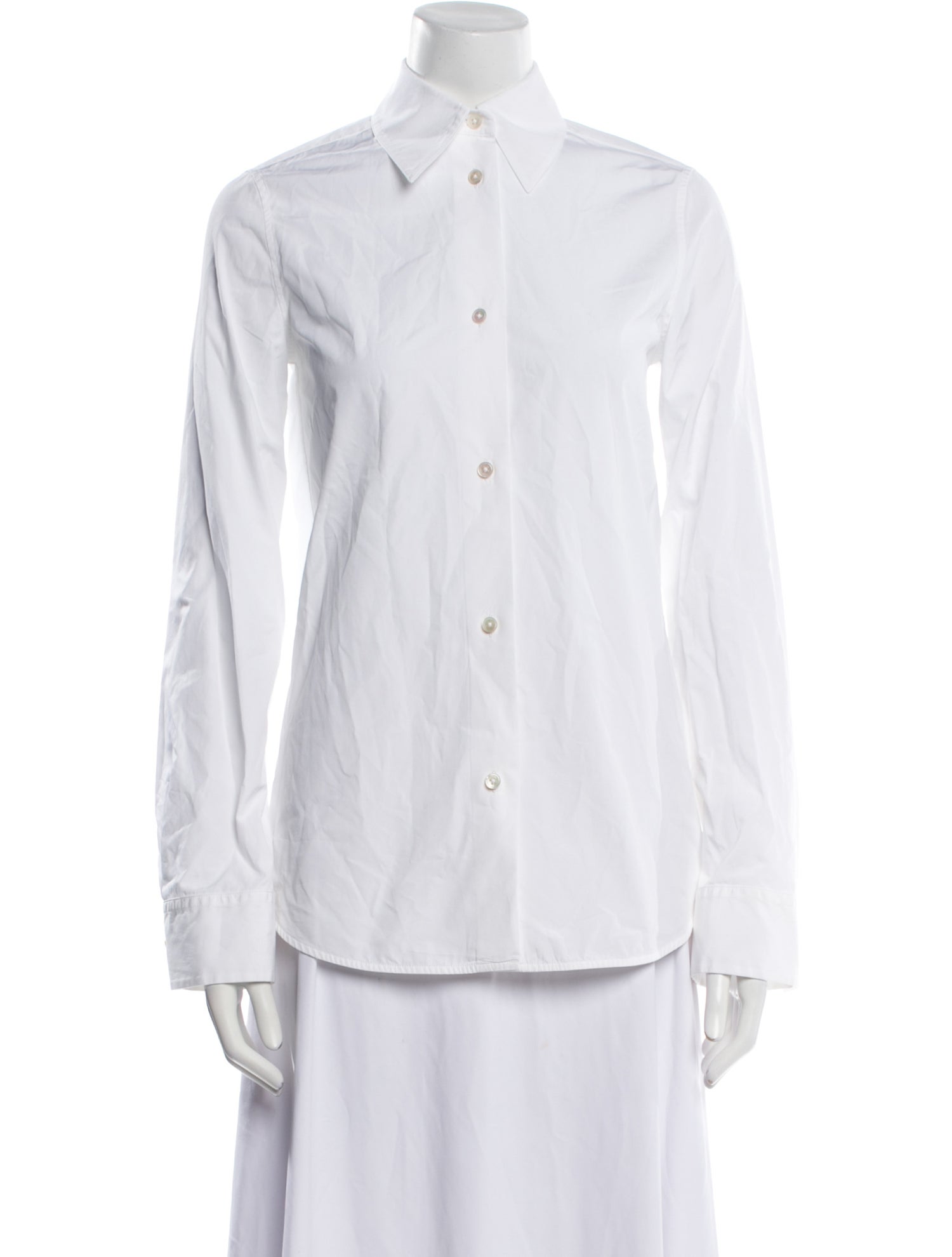 Jil Sander Long Sleeve Button-Up Top