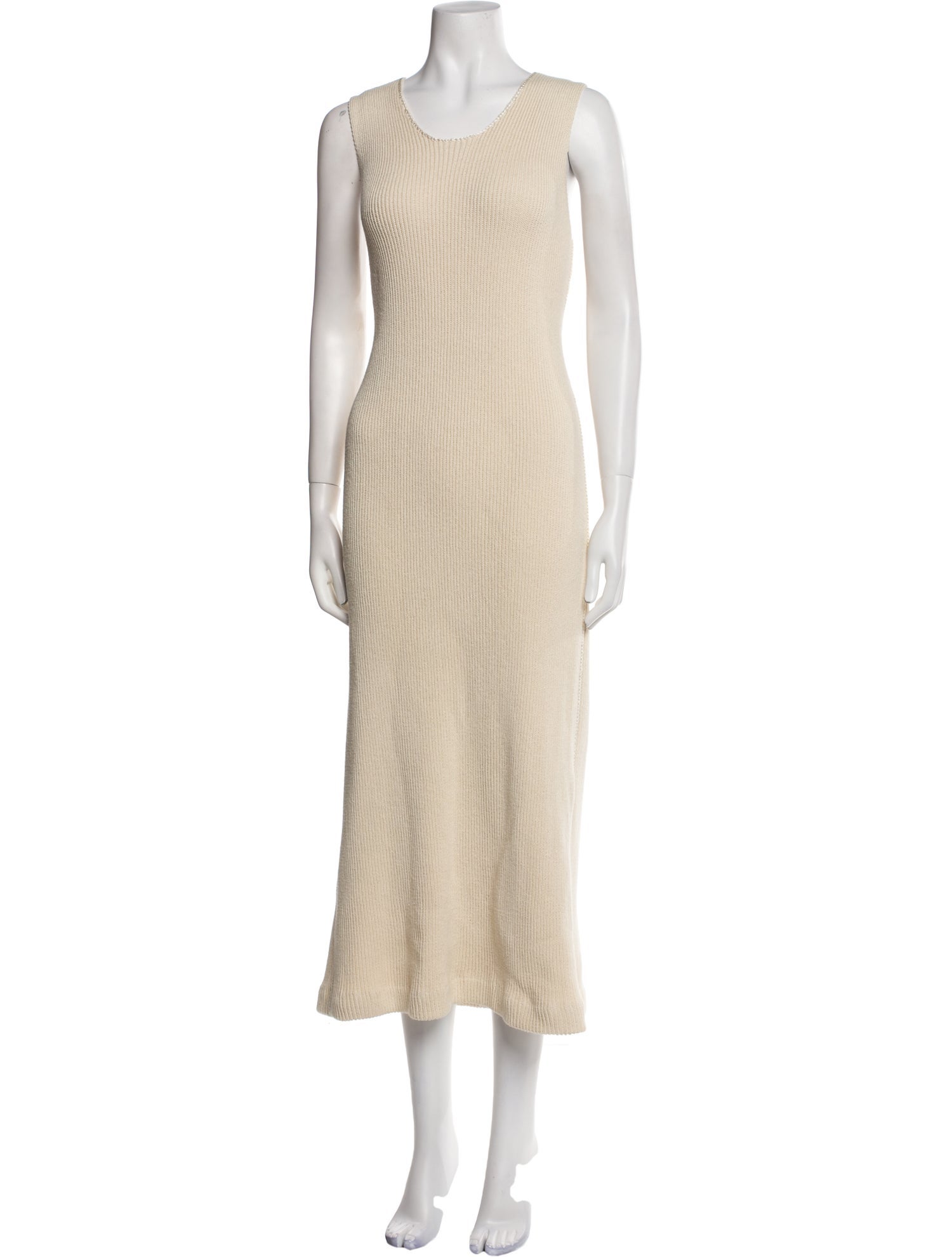 Jil Sander Scoop Neck Long Dress