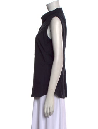 Jil Sander 2012 Sleeveless Button-Up Top