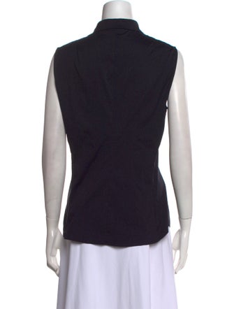 Jil Sander 2012 Sleeveless Button-Up Top