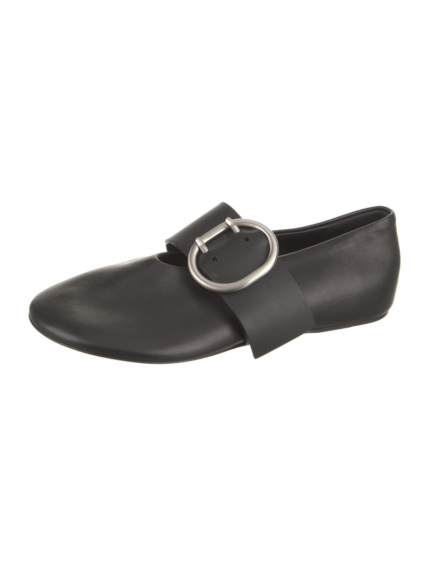 Jil Sander Leather Mary Jane Flats