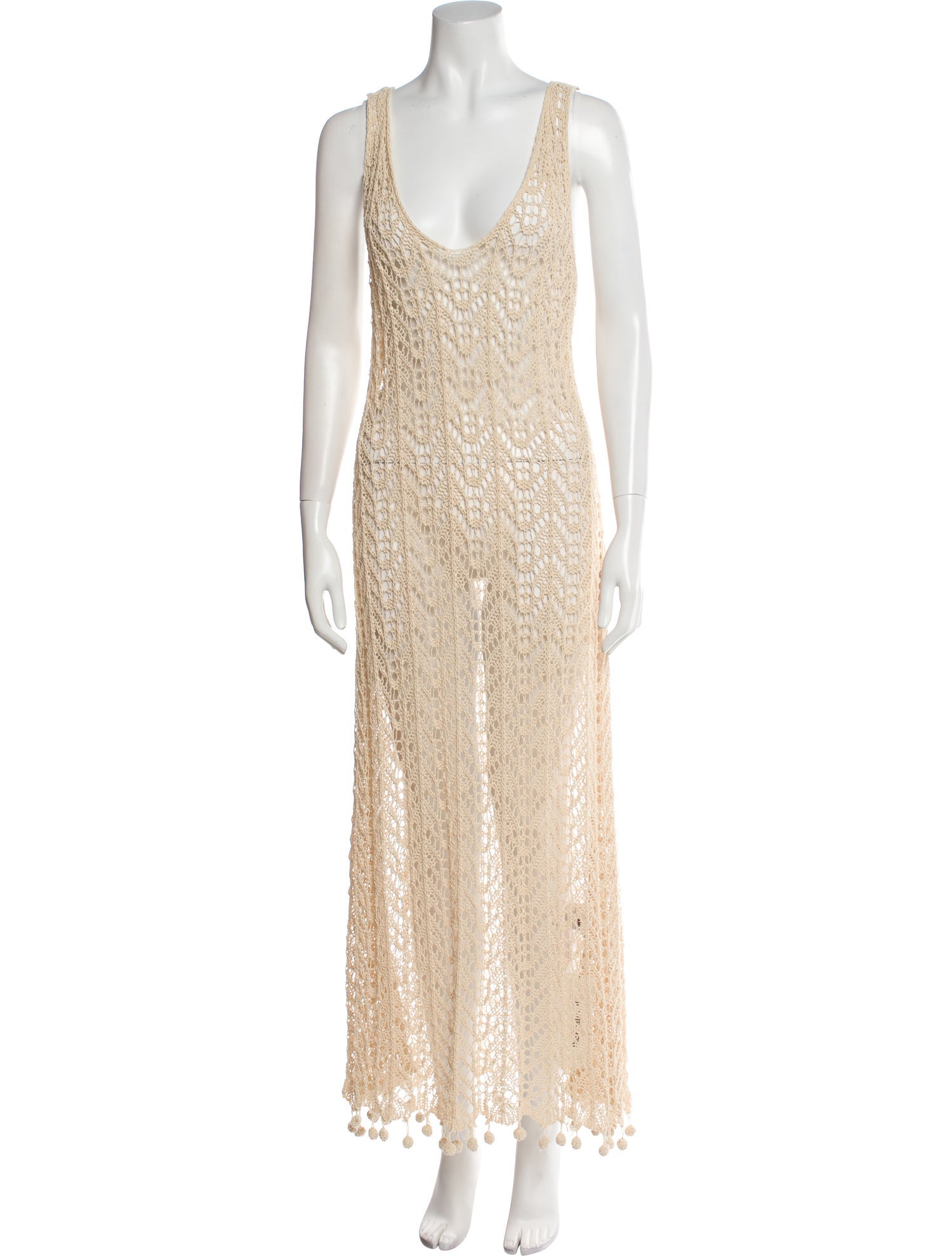 Jil Sander Scoop Neck Long Dress