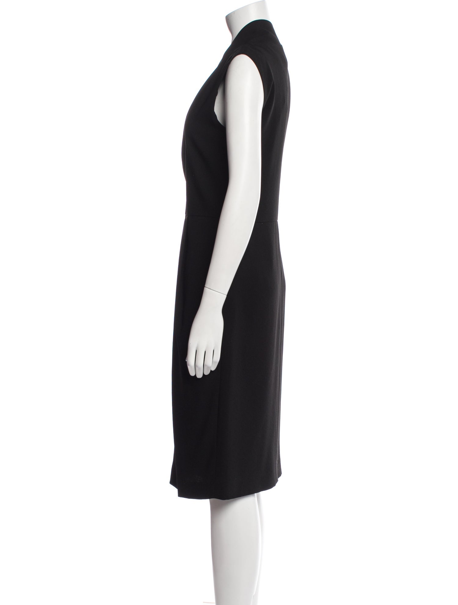 Jil Sander V-Neck Midi Length Dress