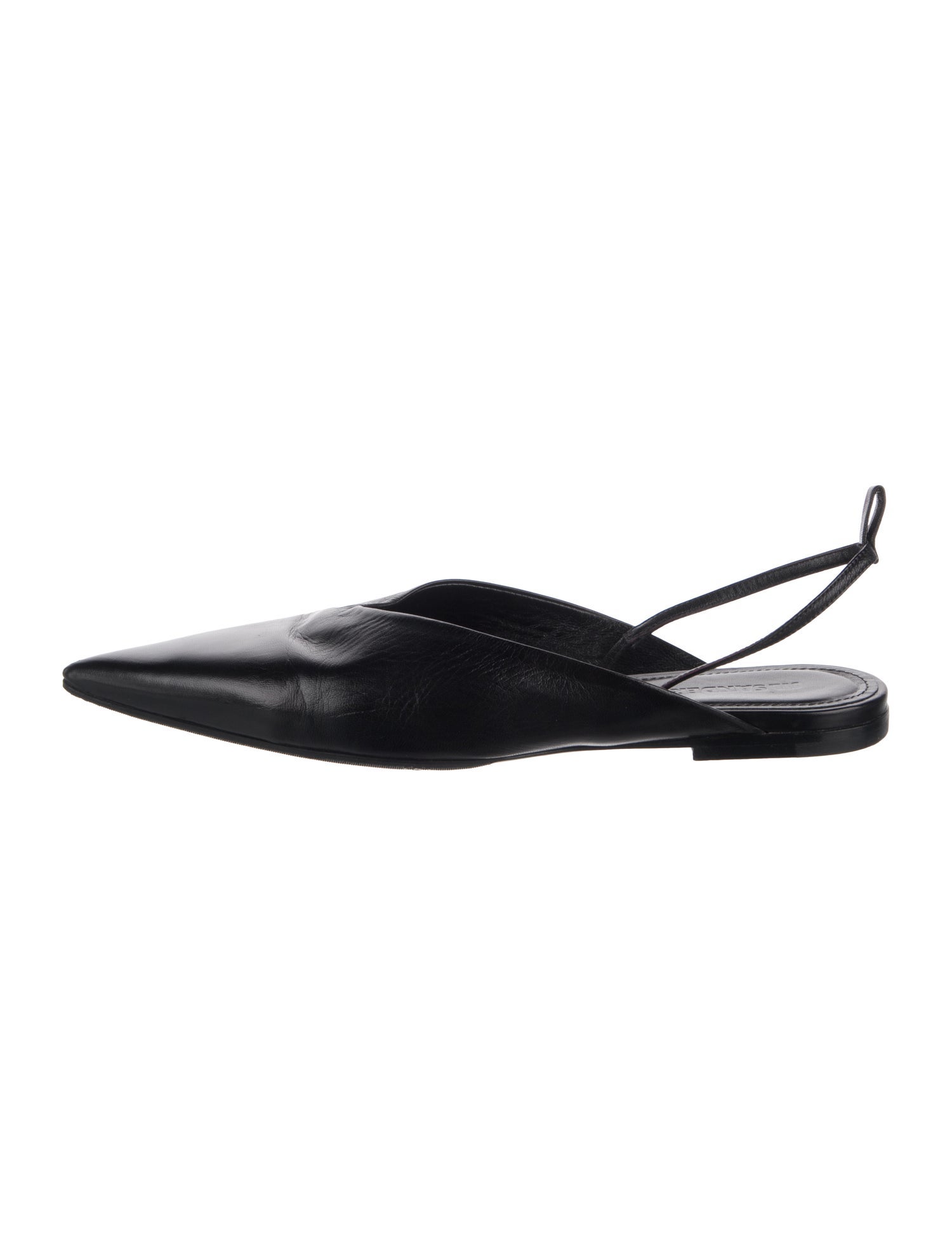 Jil Sander Leather Slingback Flats