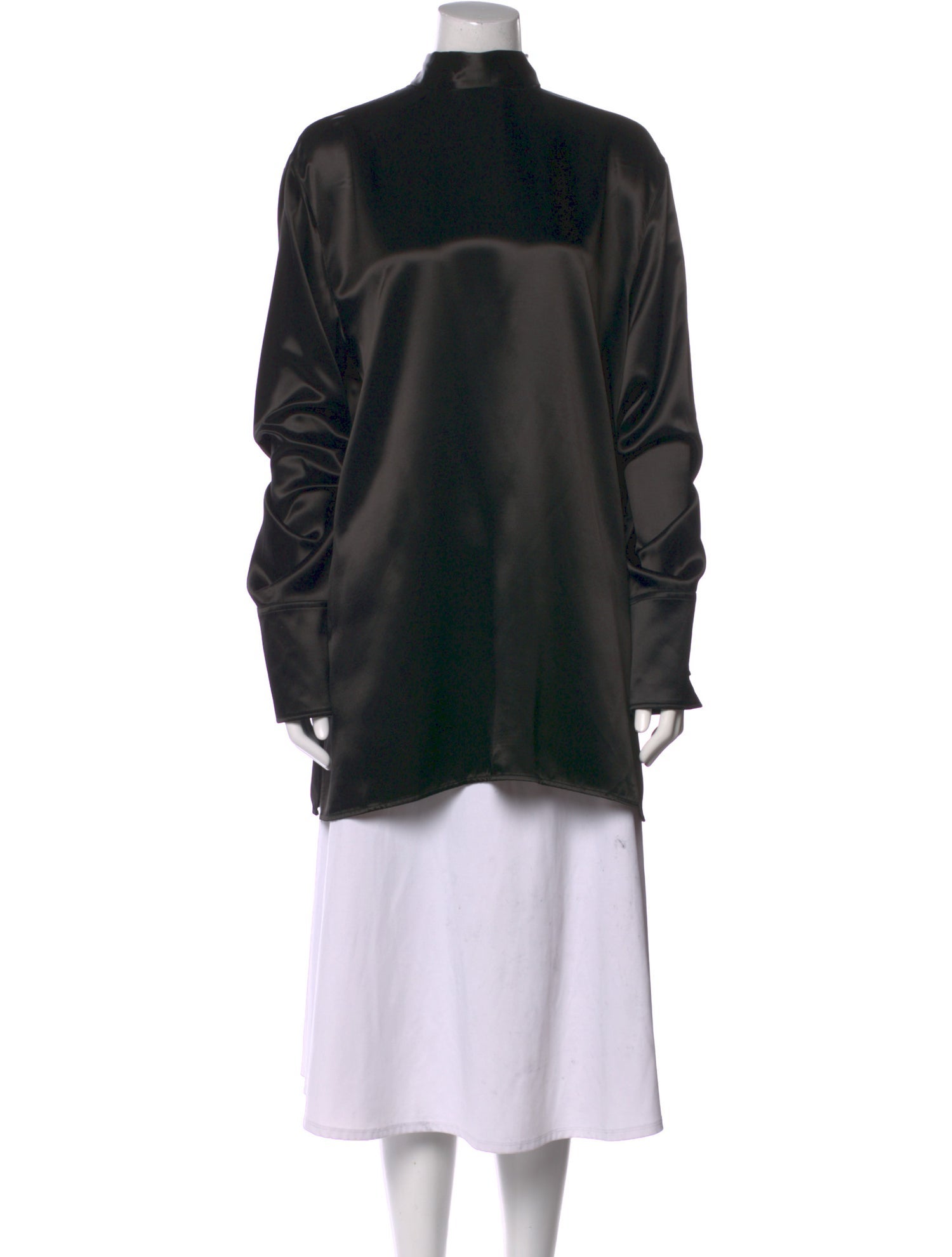 Jil Sander Mock Neck Long Sleeve Sweatshirt