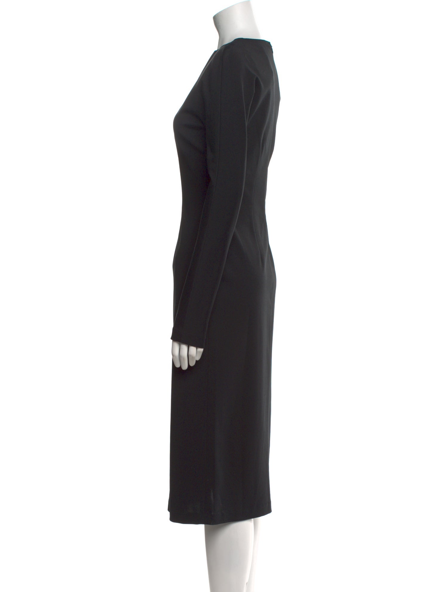 Jil Sander Scoop Neck Midi Length Dress