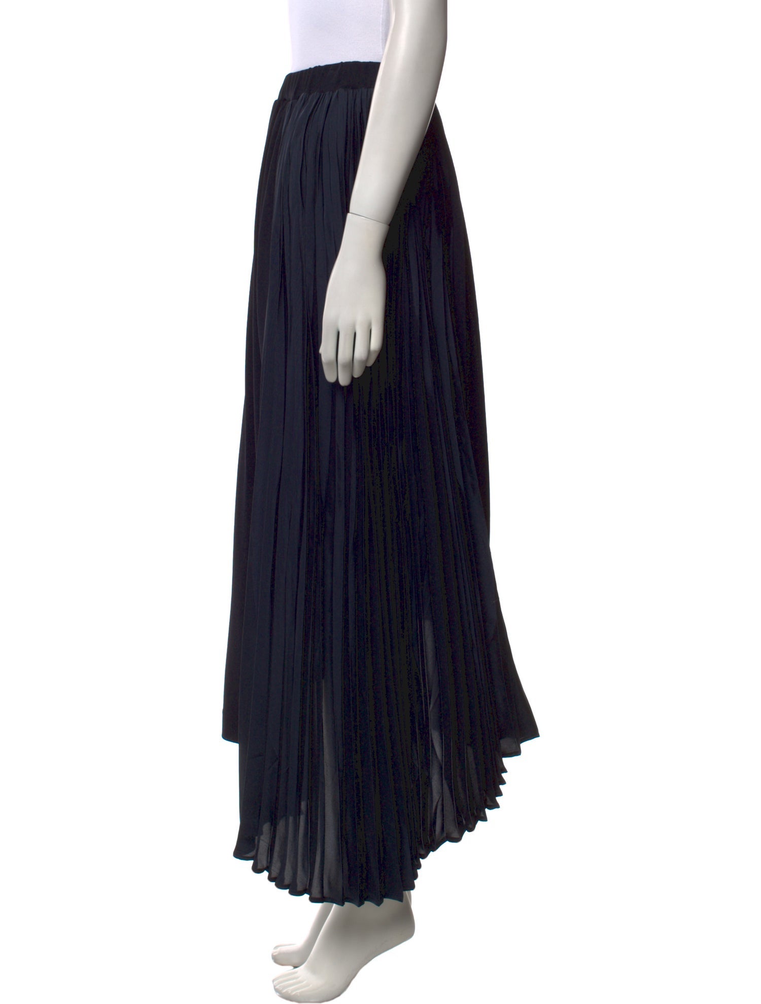 Jil Sander Pleated Accents Midi Length Skirt