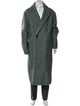 Jil Sander Virgin Wool Striped Overcoat