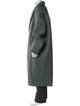 Jil Sander Virgin Wool Striped Overcoat