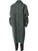 Jil Sander Virgin Wool Striped Overcoat