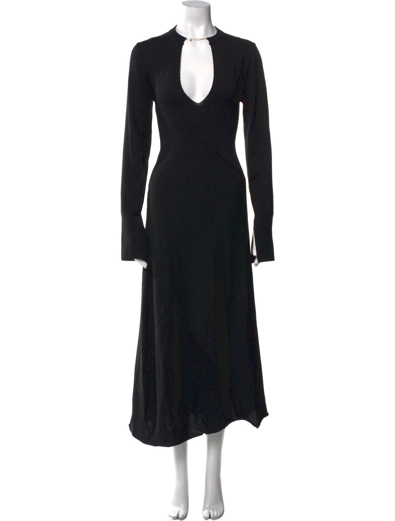 Jil Sander Wool Long Dress