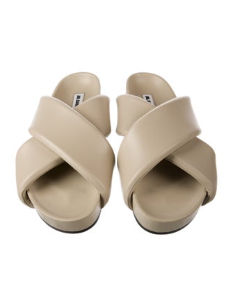 Jil Sander Leather Slides