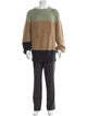 Jil Sander Mohair Colorblock Pattern Pullover