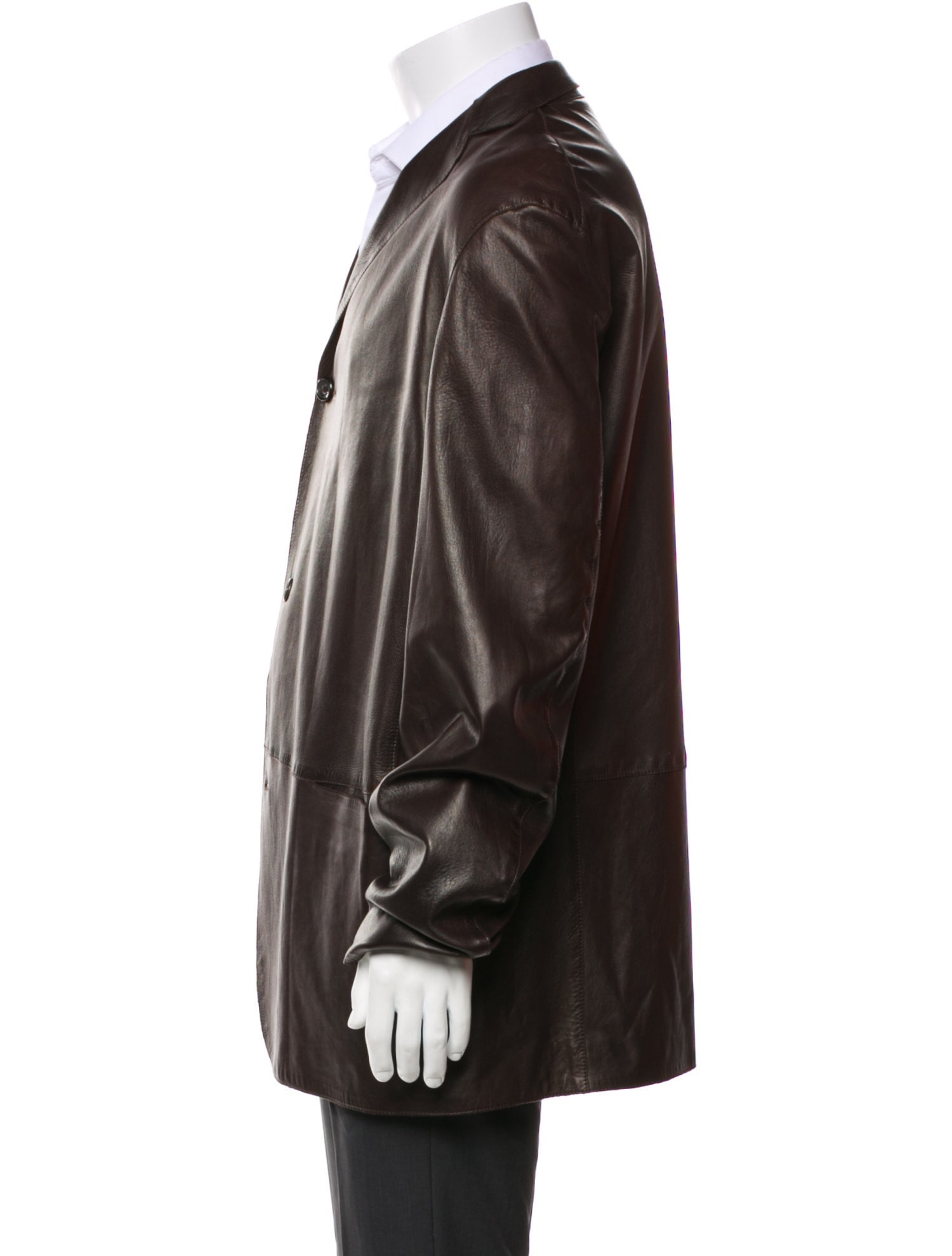 Jil Sander Vintage Leather Overcoat
